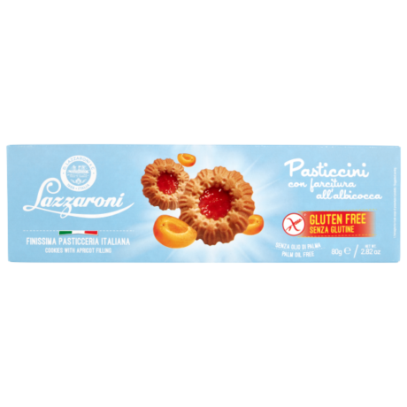 Przejdź do produktu PASTICCINI SENZA GLUTINE ALBICOCCA 80 GR - LAZZARONI