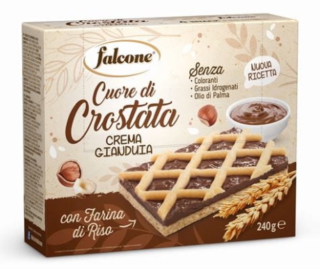 Przejdź do produktu Tarta z kremem orzechowym Crostata crema gianduia 240g - Falcone