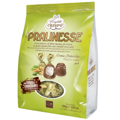 Przejdź do produktu Praliny Pralinesse Pistacchio 250g - Crispo
