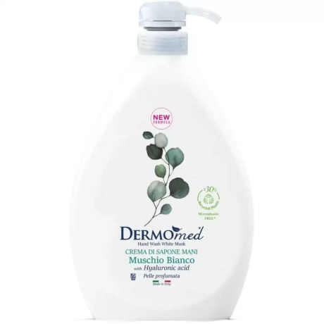Przejdź do produktu Mydło w płynie Crema di Sapone Mani Muchio Bianco 1l - Dermo Med