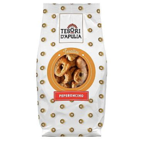 Przejdź do produktu Tarallini al Peperoncino 200g - Tesori d'Apulia