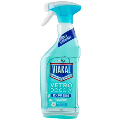 Przejdź do produktu Płyn do kabin prysznicowych Spray Vetro Doccia Express 470ml - Viakal