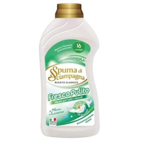 Przejdź do produktu Płyn do prania Lavatrice Liquido Fresco Pulit 16 prań 1l - Spuma di Sciampagna