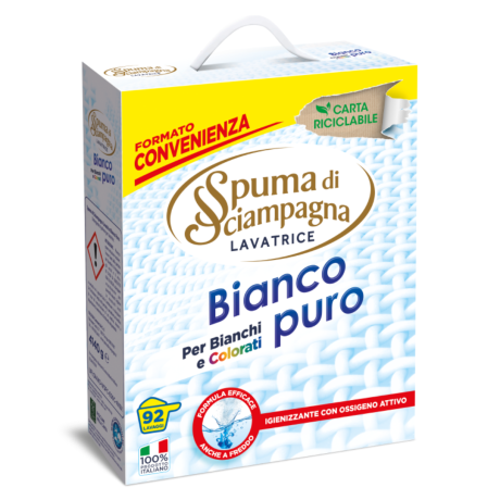 Przejdź do produktu Proszek do prania Lavatrice Fustino Biancopuro 92 prań 4,14kg- Spuma di Sciampagna