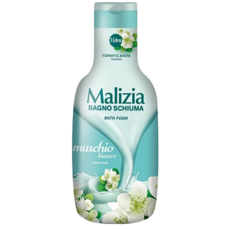 Przejdź do produktu Płyn do kąpieli Bagno Schiuma Bath Foam Muschio Bianco 1l - Malizia