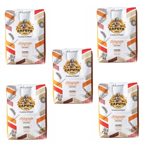 Przejdź do produktu Mąka pełnoziarnista do pizzy Integrale 5 x  1kg - Caputo
