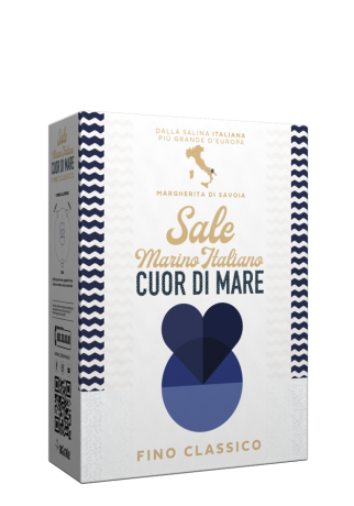 Przejdź do produktu Sól morska drobnoziarnista Sale fino 1kg - Cuor di Mare
