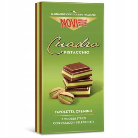 Przejdź do produktu Czekolada pistacjowa Cuadro 110g - Novi