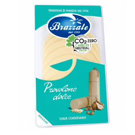 Przejdź do produktu Łagodny ser provolone w plastrach 80 g - Brazzale