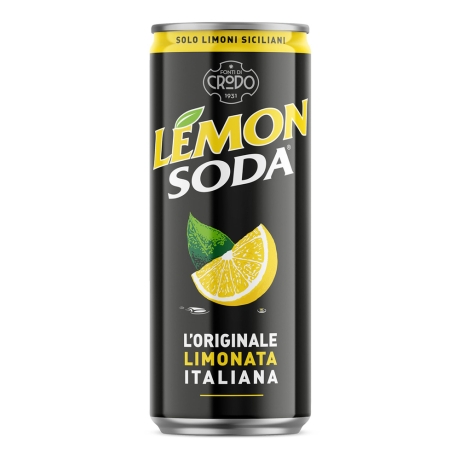 Przejdź do produktu Napój gazowany o smaku cytryny Lemon Soda puszka 150ml - Fondi Di Crodo