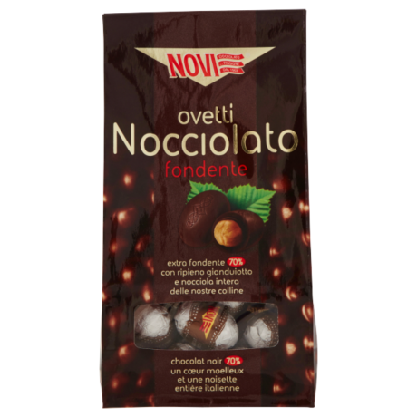 Przejdź do produktu Jajeczka z gorzką czekoladą Fondente Nocciole 145g - Novi