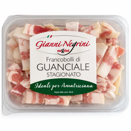 Przejdź do produktu Guanciale Stagionato krojone w kostkę 100g - Gianni Negrini