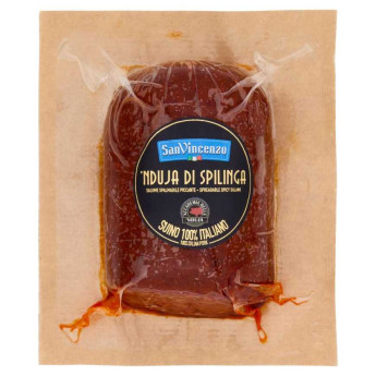 Przejdź do produktu ’Nduja Spilinga pikantna 1/2 (porcji), 200g - San Vincenzo