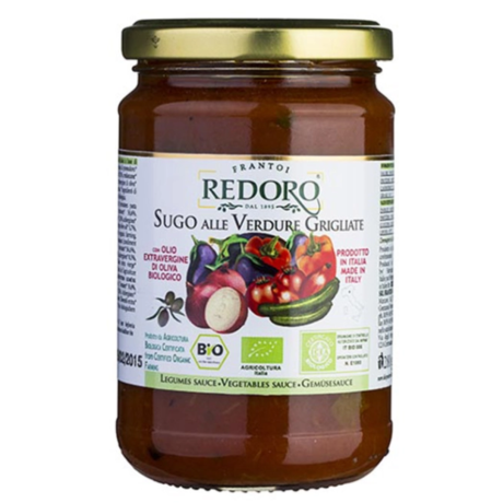 Przejdź do produktu Sos z grillowanych warzyw BIO 290g - Redoro