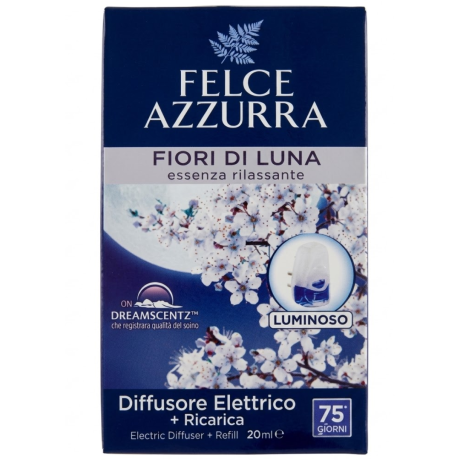 Przejdź do produktu Elektryczny odświeżacz powietrza z wkładem Fiori di Luna 20ml - Felce Azzurra