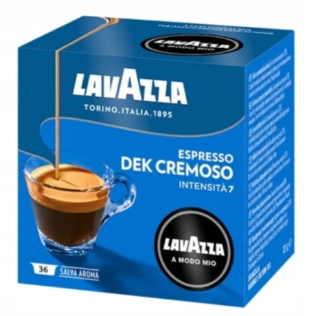 Przejdź do produktu Kapsułki kawy Modo Mio Dek Cremoso Dolce Gusto 36szt - Lavazza