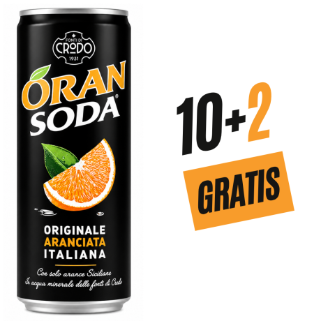Przejdź do produktu Napój gazowany Oran Soda 330ml - Fondi Di Crodo 10 + 2