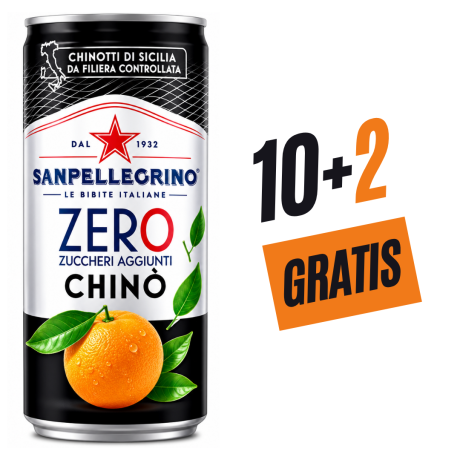 Przejdź do produktu Napój gazowany Chinò Zero 330ml - San Pellegrino 10 + 2