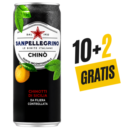 Przejdź do produktu Napój gazowany Chino 330ml - San Pellegrino 10 + 2