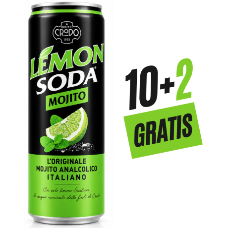 Przejdź do produktu Napój gazowany Lemon Soda Mojito 330ml - Fondi Di Crodo 10 + 2