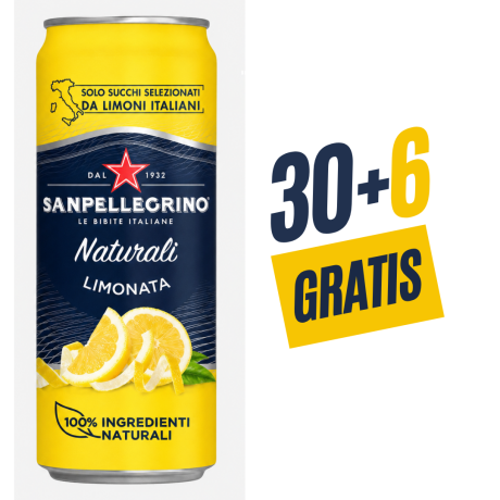 Przejdź do produktu Napój gazowany Limonata 330ml - San Pellegrino 30 + 6