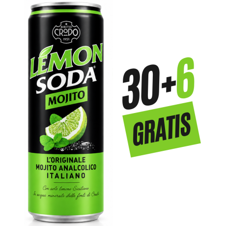 Przejdź do produktu Napój gazowany Lemon Soda Mojito 330ml - Fondi Di Crodo 30 + 6