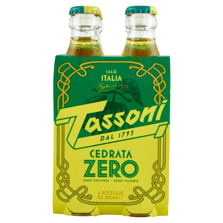 Przejdź do produktu Napój gazowany Cedrata Zero 4x180ml - Tassoni