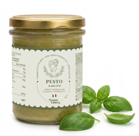 Przejdź do produktu Pesto basilico 180g - Nonna Libera