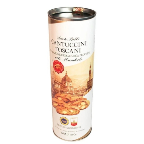 Przejdź do produktu Ciasteczka w tubie Cantuccini Toscani IGP alle Mandorle 250g - Belli