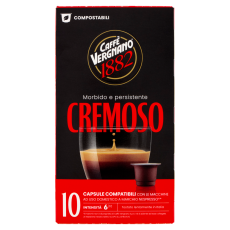 Przejdź do produktu Kawa w kapsułkach Nespresso Cremoso 10szt x 5,25g - Caffe Vergnano