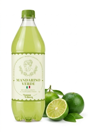 Przejdź do produktu Napój gazowany Mandarino Verde 1l - Nonna Libera