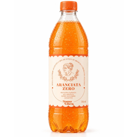 Przejdź do produktu Napój gazowany bez cukru Aranciata 20% Zero 1l - Nonna Libera